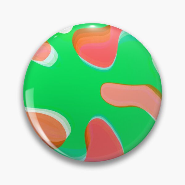 Item preview, Multicolor Neon Green, Neon Orange, White and Orange Tones Bubbly Pattern Design designed and sold by theprintedclub.