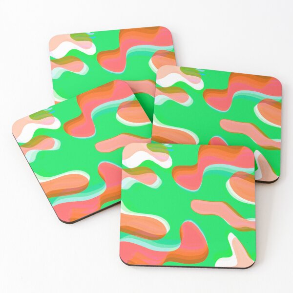 Item preview, Multicolor Neon Green, Neon Orange, White and Orange Tones Bubbly Pattern Design designed and sold by theprintedclub.