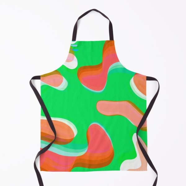 Item preview, Multicolor Neon Green, Neon Orange, White and Orange Tones Bubbly Pattern Design designed and sold by theprintedclub.