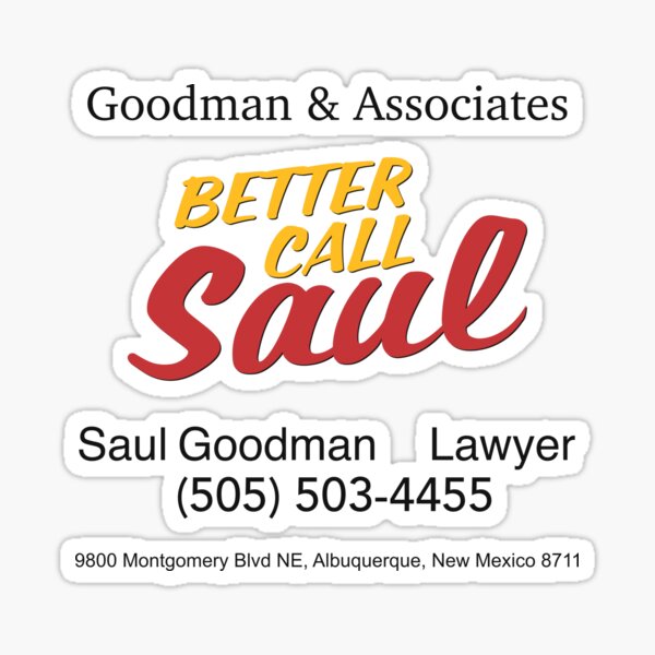 Mini Better Call Saul LWYRUP lawyer Up License Plate Sticker 