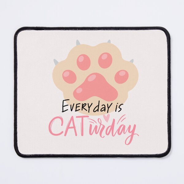 Item preview, Everyday Is Caturday designed and sold by ZubiyaArt.