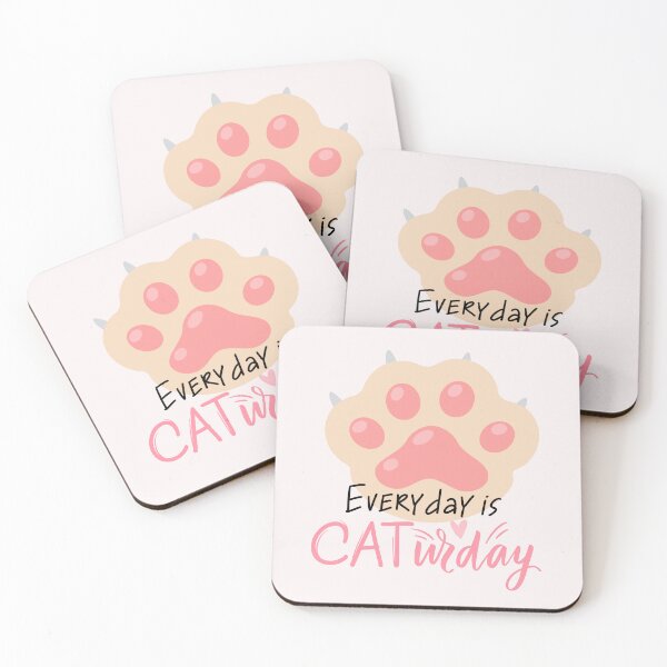 Item preview, Everyday Is Caturday designed and sold by ZubiyaArt.
