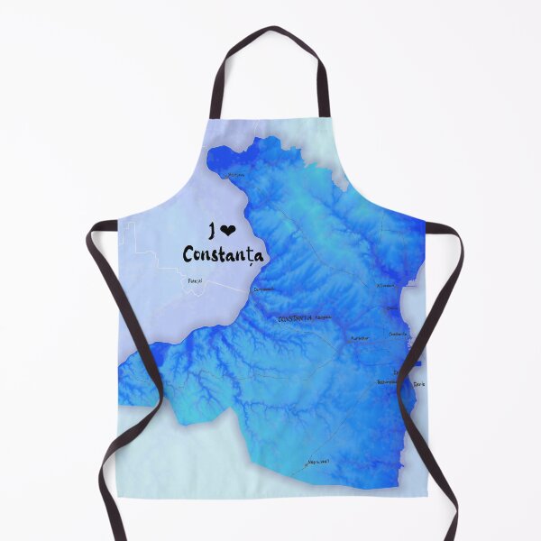 Item preview, Constanța County Map, România designed and sold by maptheclouds.