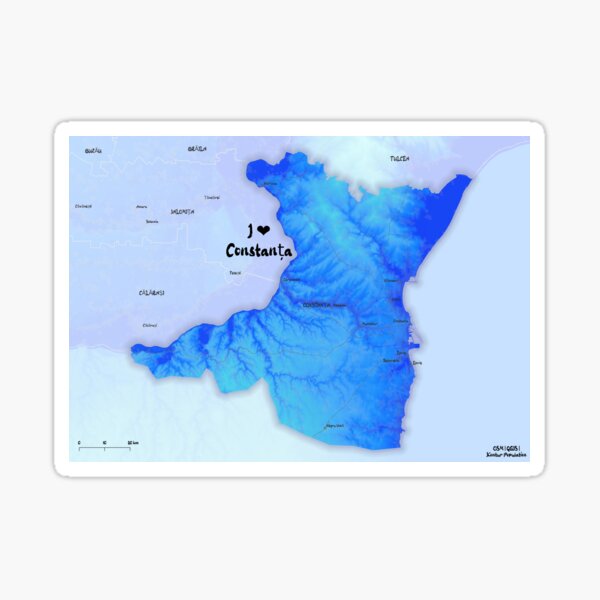 Constanța County, România Sticker