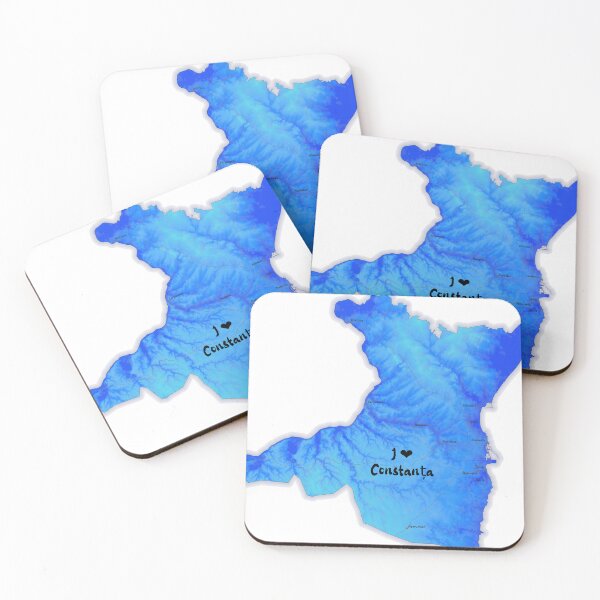 Item preview, Constanța County Map, România 2 designed and sold by maptheclouds.