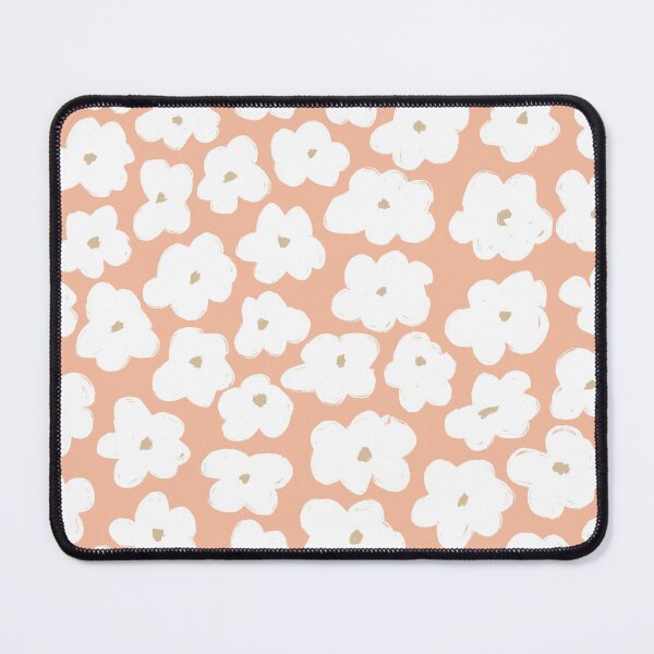 Item preview, Daisies Pattern in Peach - Abstract Daisy Print  designed and sold by BohomadicStudio.