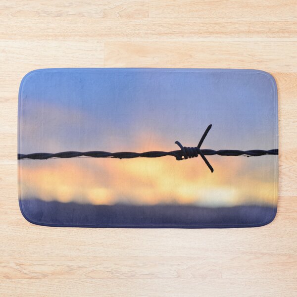 Item preview, Barbed Wire and Soft Sky - Farm at Sunset designed and sold by CarolinaReina.