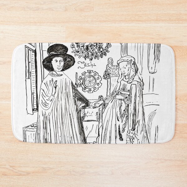 Item preview, AP Art History Jan Van Eyck Arnolfini Portrait Dry Erase Recreation designed and sold by beanes.