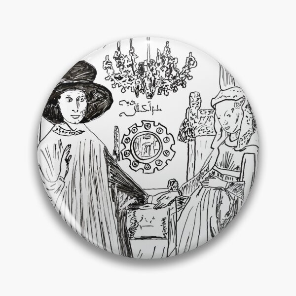Item preview, AP Art History Jan Van Eyck Arnolfini Portrait Dry Erase Recreation designed and sold by beanes.