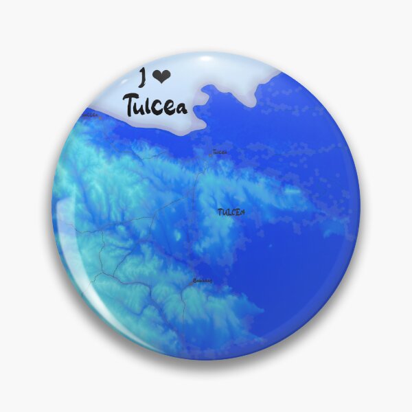 Item preview, Tulcea County Map, România designed and sold by maptheclouds.