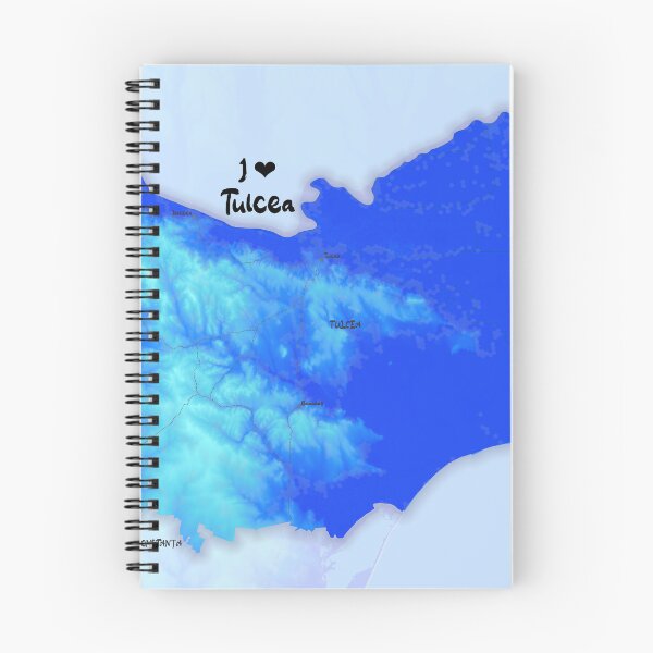 Item preview, Tulcea County Map, România designed and sold by maptheclouds.