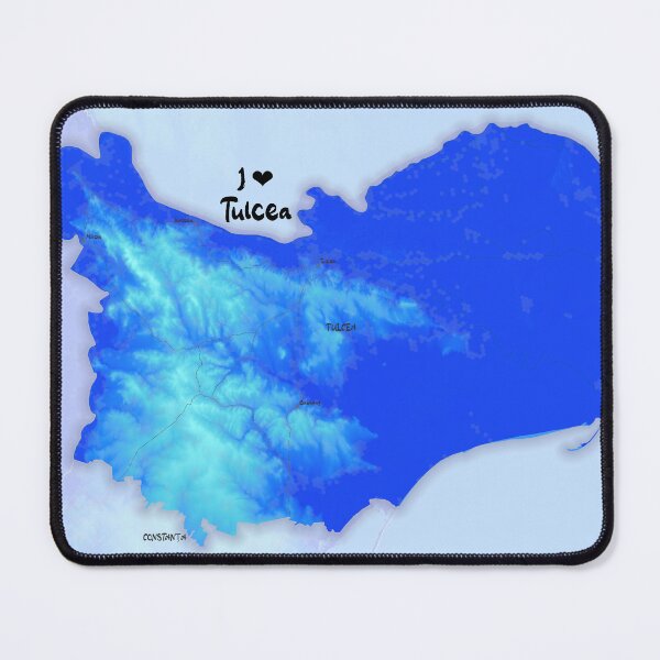 Item preview, Tulcea County Map, România designed and sold by maptheclouds.