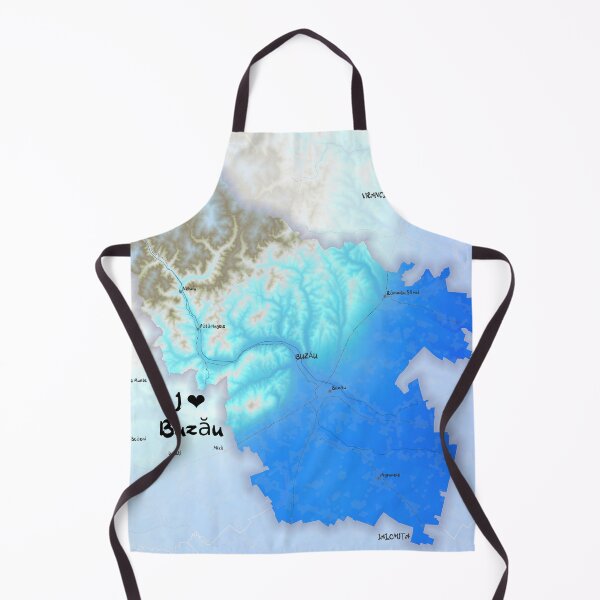 Item preview, Buzău County Map, România designed and sold by maptheclouds.