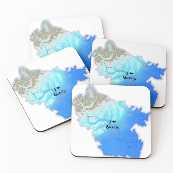 Item preview, Buzău County Map, România 2 designed and sold by maptheclouds.