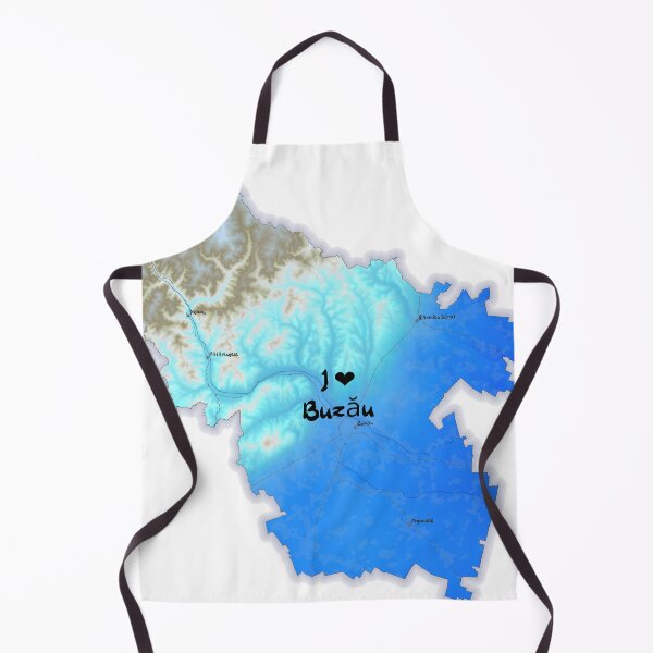 Item preview, Buzău County Map, România 2 designed and sold by maptheclouds.
