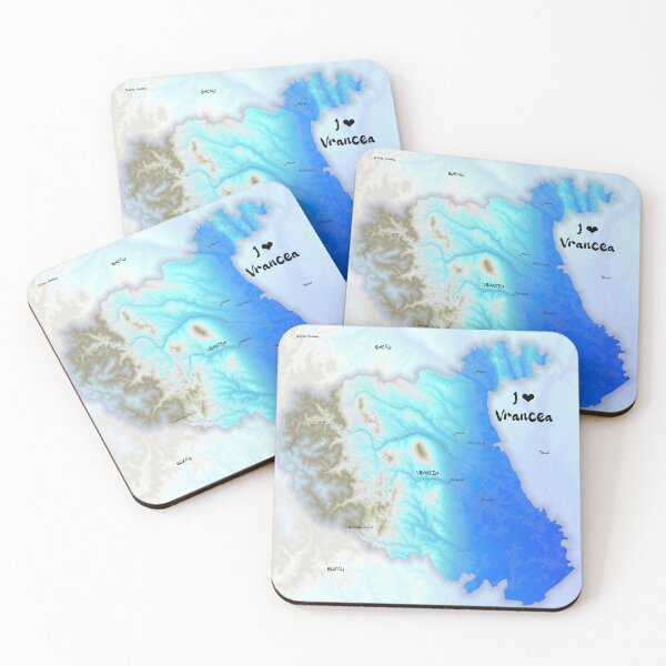Item preview, Vrancea County Map, România designed and sold by maptheclouds.