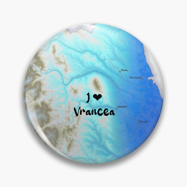 Item preview, Vrancea County Map, România 2 designed and sold by maptheclouds.