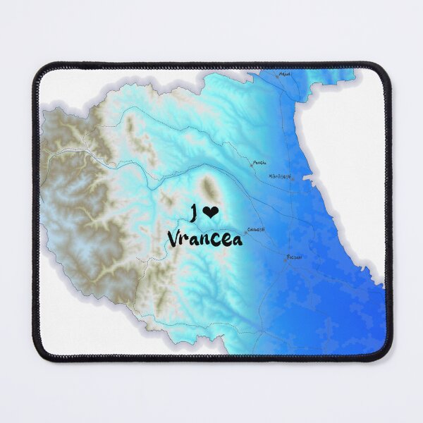 Item preview, Vrancea County Map, România 2 designed and sold by maptheclouds.