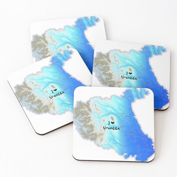 Item preview, Vrancea County Map, România 2 designed and sold by maptheclouds.