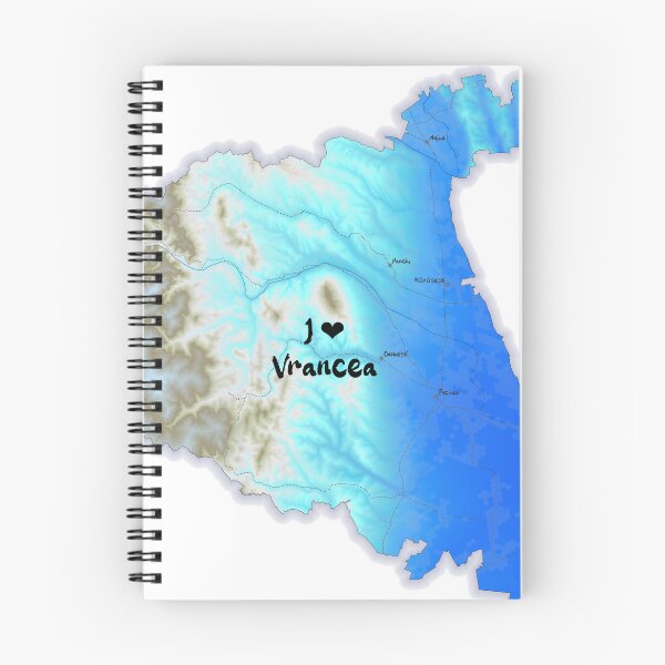 Item preview, Vrancea County Map, România 2 designed and sold by maptheclouds.