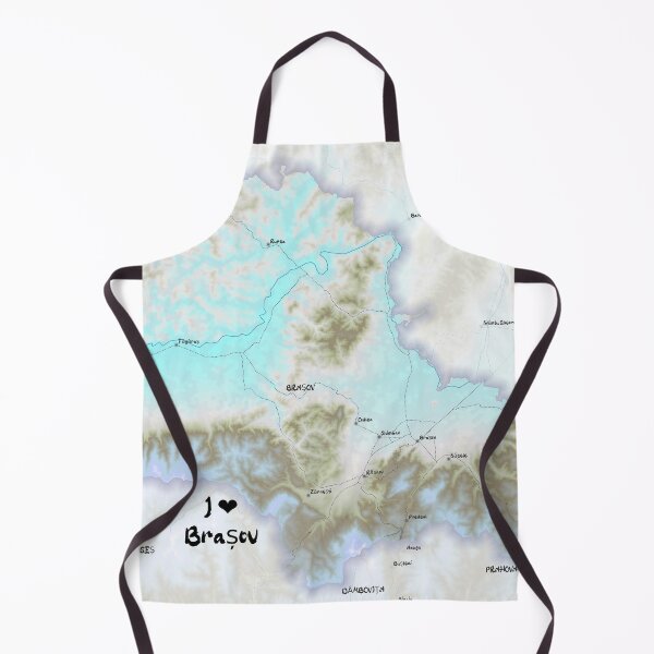 Item preview, Brașov County Map, România designed and sold by maptheclouds.