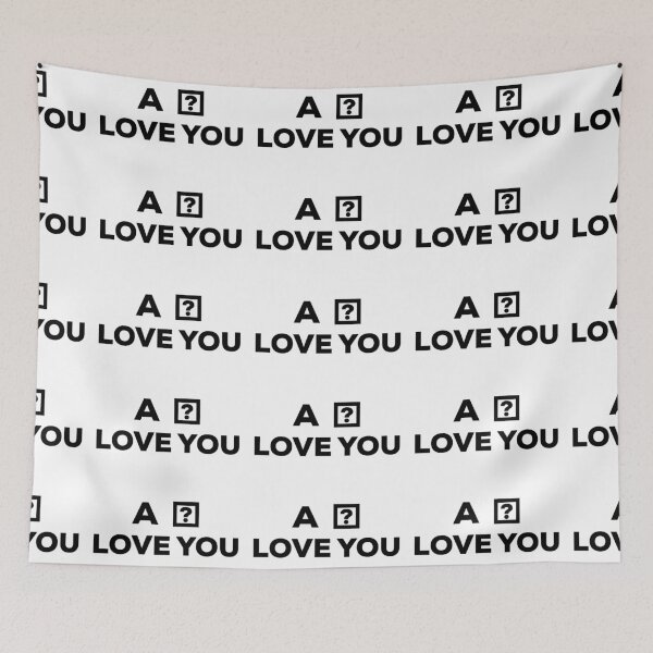 Item preview, A? LOVE YOU - a glitch.  designed and sold by thurmie.