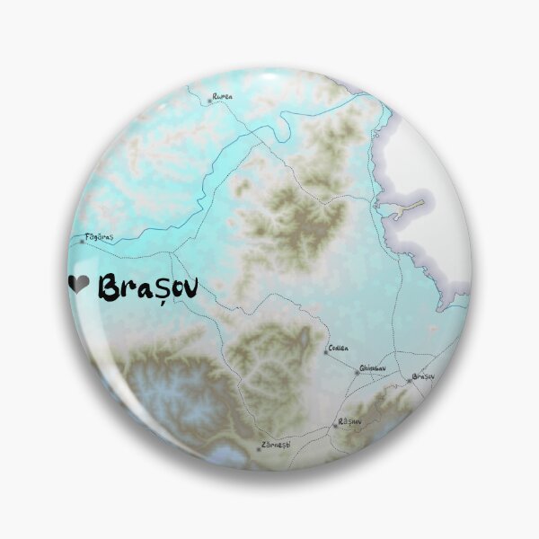 Item preview, Brașov County Map, România 2 designed and sold by maptheclouds.
