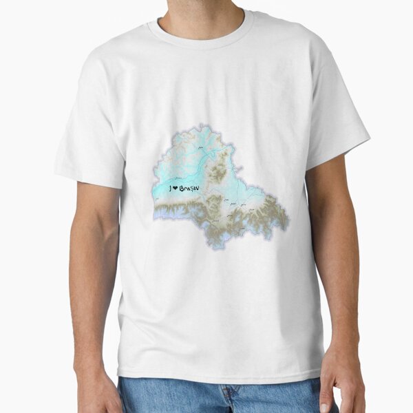 Brașov County Map, România 2 Classic T-Shirt