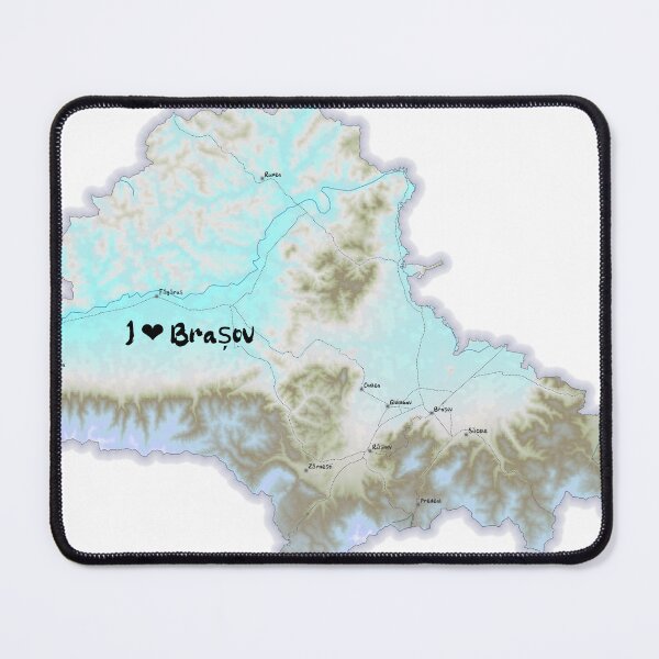 Item preview, Brașov County Map, România 2 designed and sold by maptheclouds.