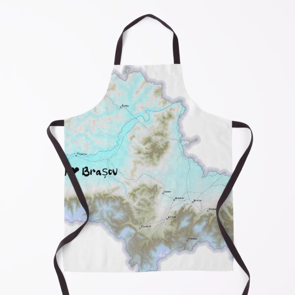 Item preview, Brașov County Map, România 2 designed and sold by maptheclouds.