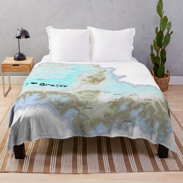 Item preview, Brașov County Map, România 2 designed and sold by maptheclouds.
