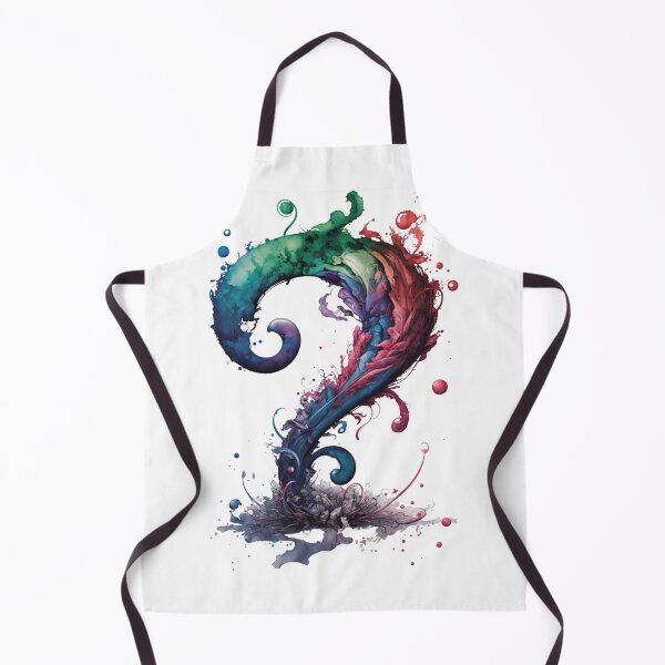 Aperçu de l'œuvre Art aquarelle cool - J'ai une question créée et vendue par letsgetinspired.