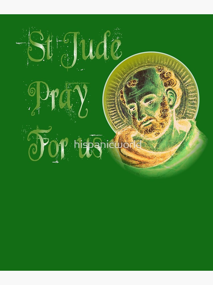 "St Jude Thadeus Catholic Saint of the Impossible " Poster for Sale by hispanicworld Redbubble
