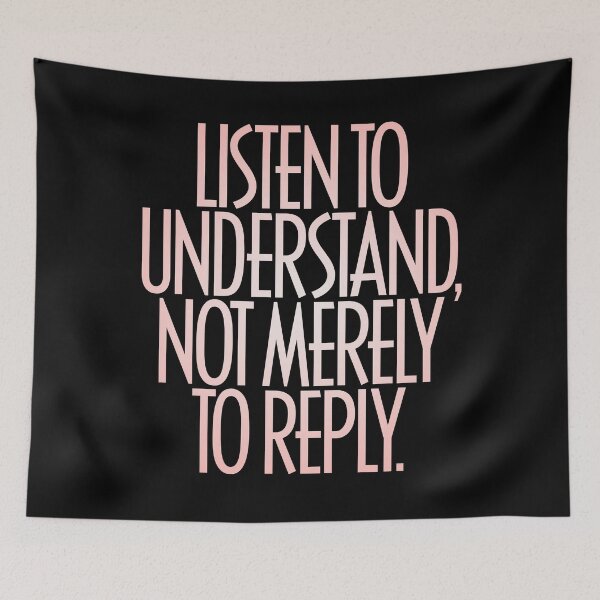 Item preview, Listen to understand, not merely to reply. v.3 designed and sold by x1brett.