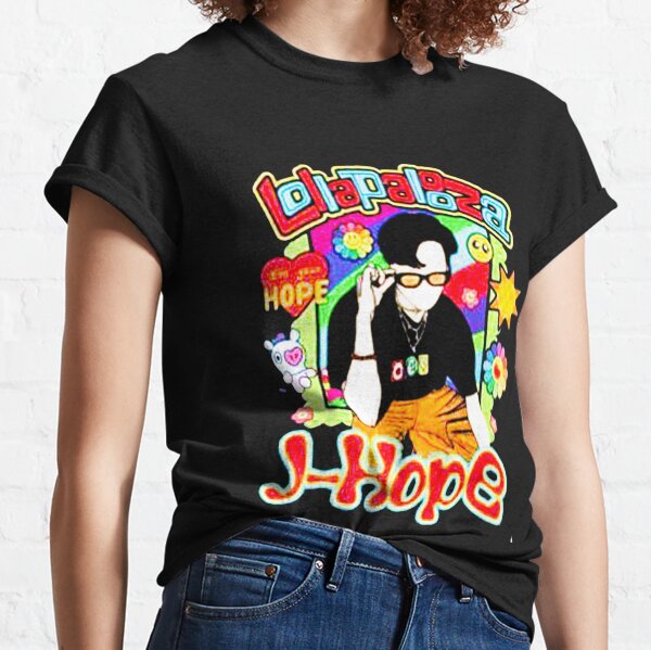 RARE! J-Hope Lollapalooza Black Tee popular Size Large