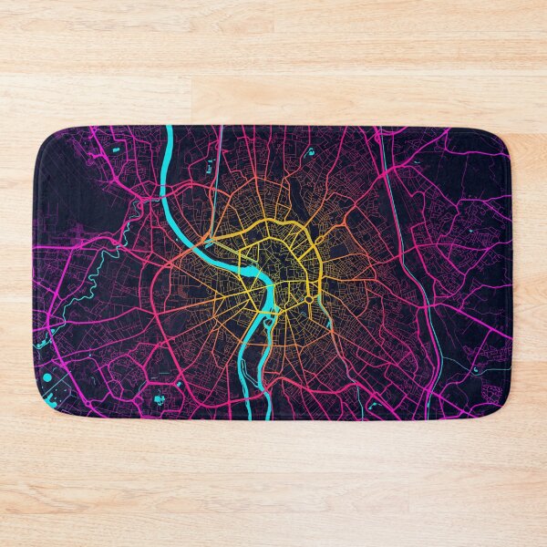 Item preview, Toulouse City Map of Occitanie, France - Neon designed and sold by deMAP.