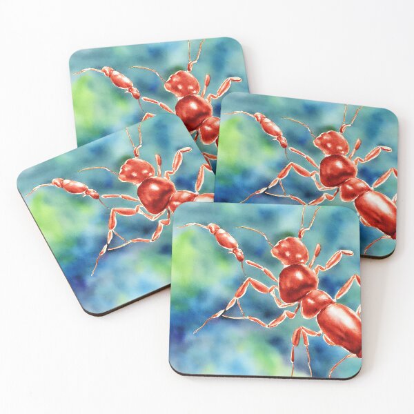 Item preview, Ant highly detailed watercolor painting designed and sold by DrawItOnce.