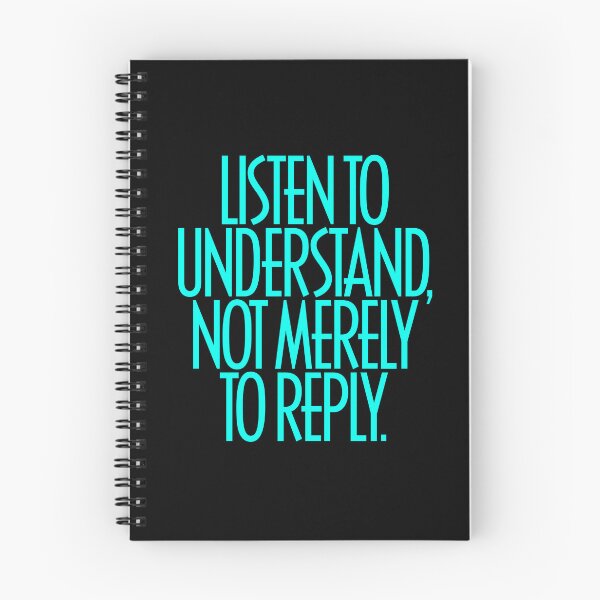 Item preview, Listen to understand, not merely to reply. v.7 designed and sold by x1brett.