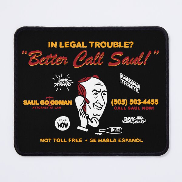 Item preview, Saul Goodman Attorney at law designed and sold by Emptyst store.