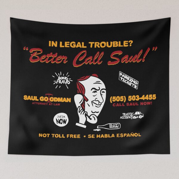 Item preview, Saul Goodman Attorney at law designed and sold by Emptyst store.