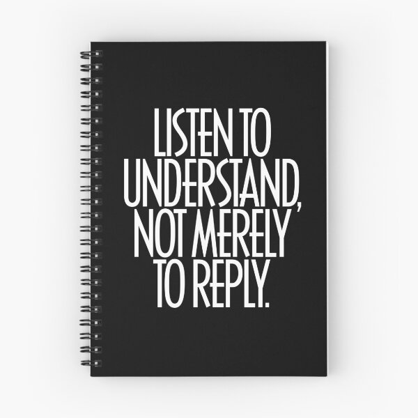 Item preview, Listen to understand, not merely to reply. v.9 designed and sold by x1brett.