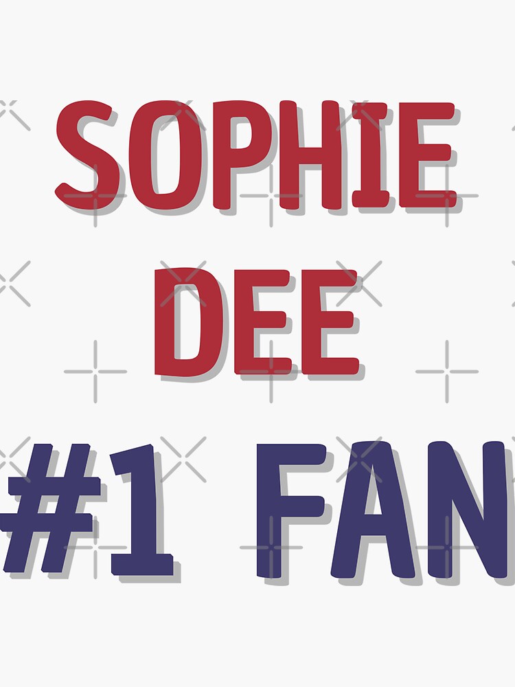 Sophie Dee  1 Fan Sticker for Sale by Rybariuns Redbubble 