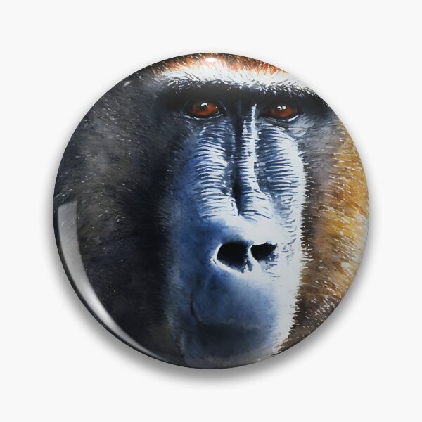 Artikelvorschau, Baboon highly detailed watercolor painting entworfen und verkauft von DrawItOnce.