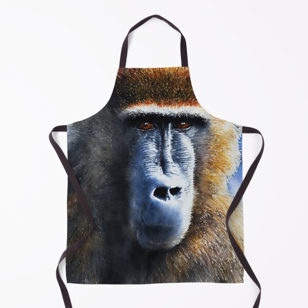 Artikelvorschau, Baboon highly detailed watercolor painting entworfen und verkauft von DrawItOnce.
