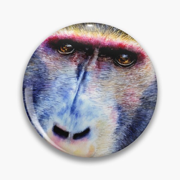 Artikelvorschau, Baboon highly detailed watercolor painting entworfen und verkauft von DrawItOnce.