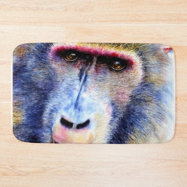 Artikelvorschau, Baboon highly detailed watercolor painting entworfen und verkauft von DrawItOnce.