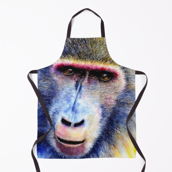Aperçu de l'œuvre Baboon highly detailed watercolor painting créée et vendue par DrawItOnce.