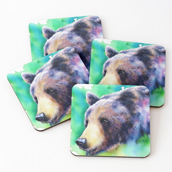 Item preview, Bear highly detailed watercolor painting designed and sold by DrawItOnce.