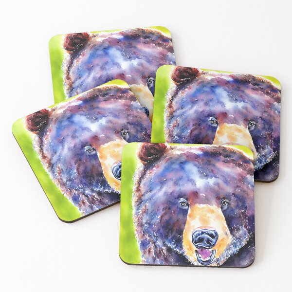 Artikelvorschau, Bear highly detailed watercolor painting entworfen und verkauft von DrawItOnce.