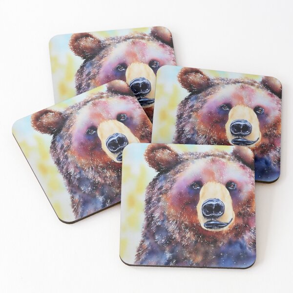 Artikelvorschau, Bear highly detailed watercolor painting entworfen und verkauft von DrawItOnce.